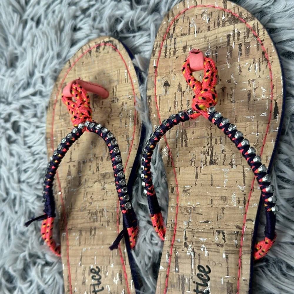 5/$15 Justice Cork Sandals